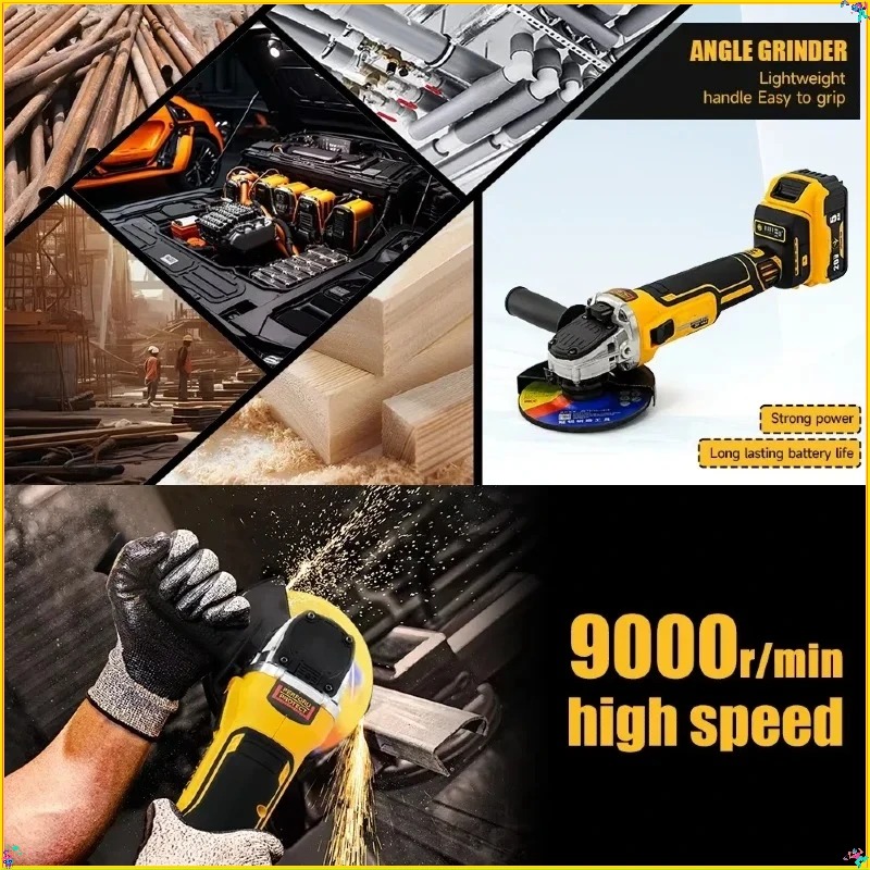Dewalt 125mm vlakke kop haakse - Brushless Angle Grinder Battery Powered recensie en prijs